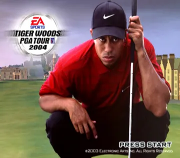 Tiger Woods PGA Tour 2004 screen shot title